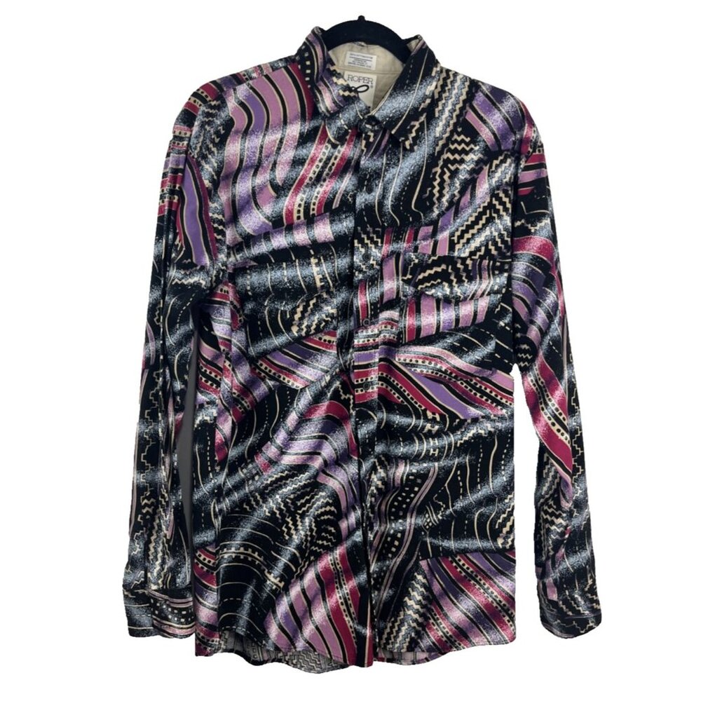 Roper Rodeo Multi-Colour & Patterned Western Cowboy Men's Size Large